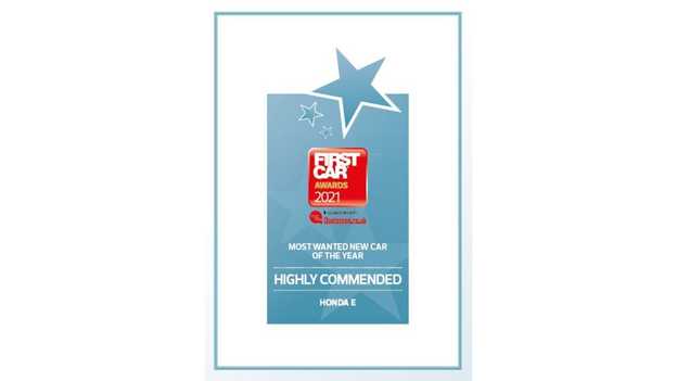 FirstCar Awards 2021: Highly Commended Most Wanted New Car of the Year - Honda e