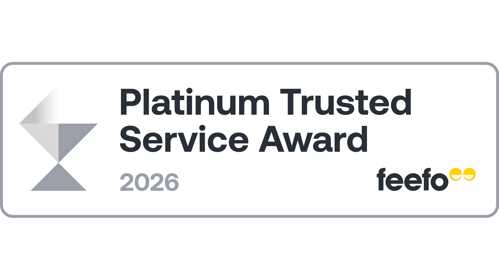 Feefo Platinum Trusted Service Award 2026 