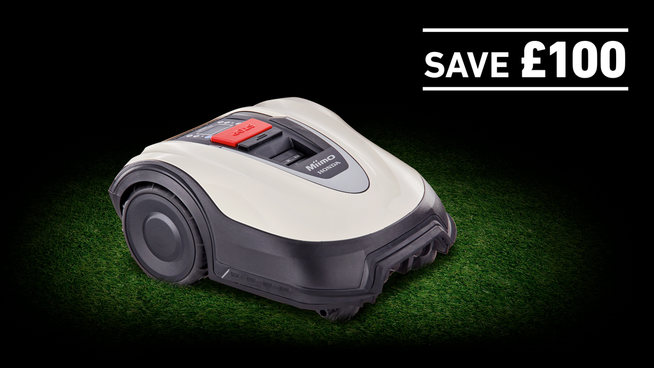 HRM40 on grass in a dark background with save £100