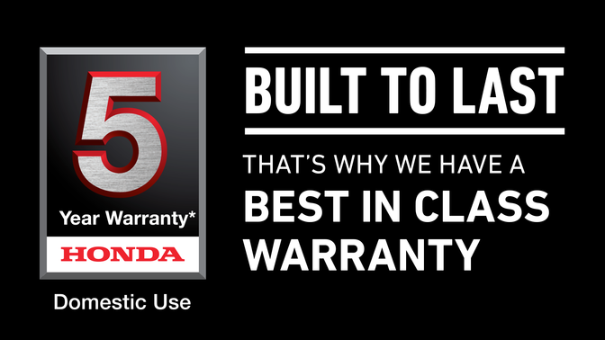 Honda 5 year  warranty logo