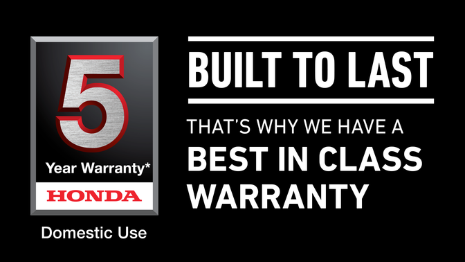 Honda 5 year warranty logo