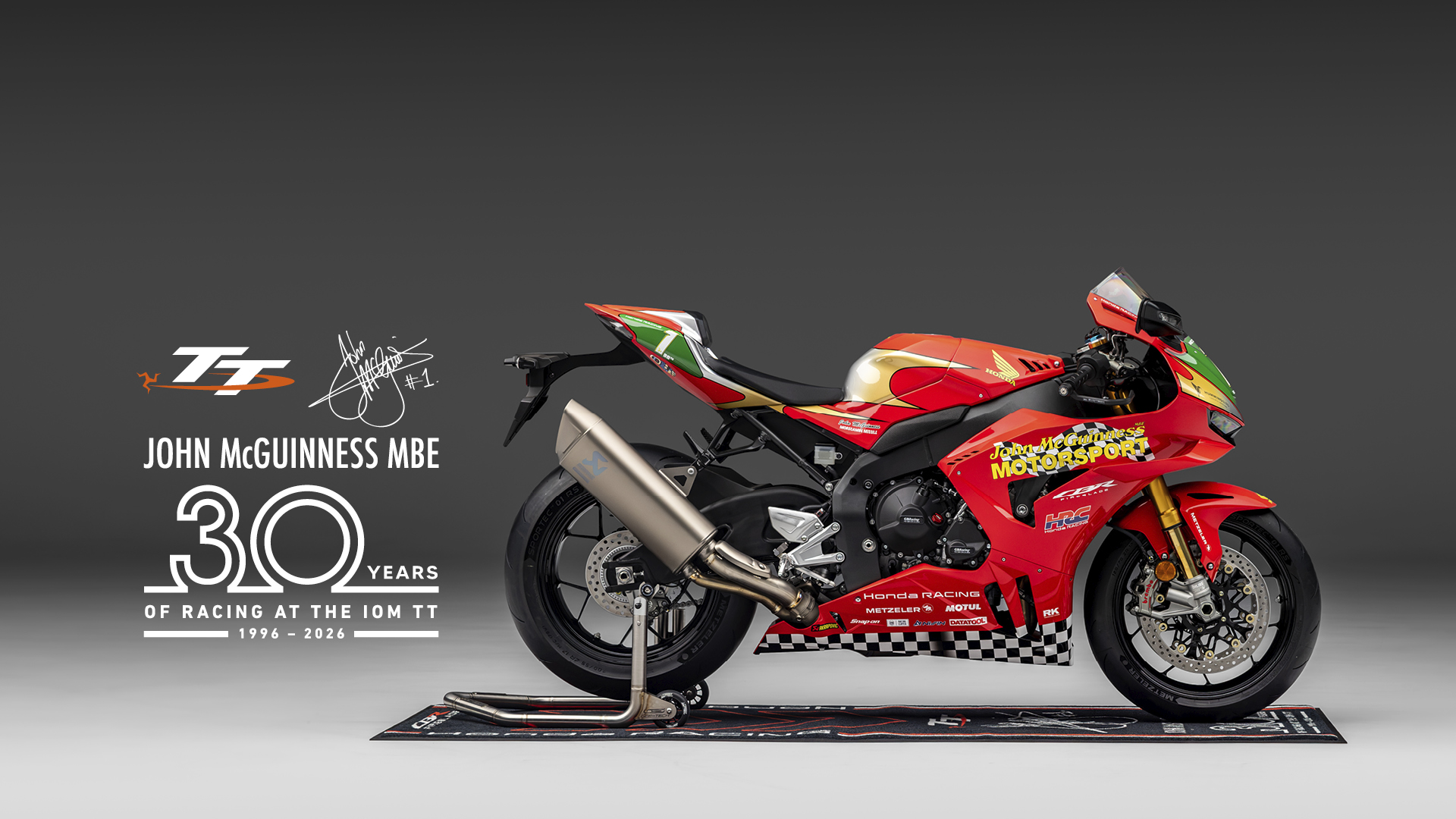 Limited Edition John McGuinness 30th Anniversary Replica CBR1000RR-R Fireblade SP