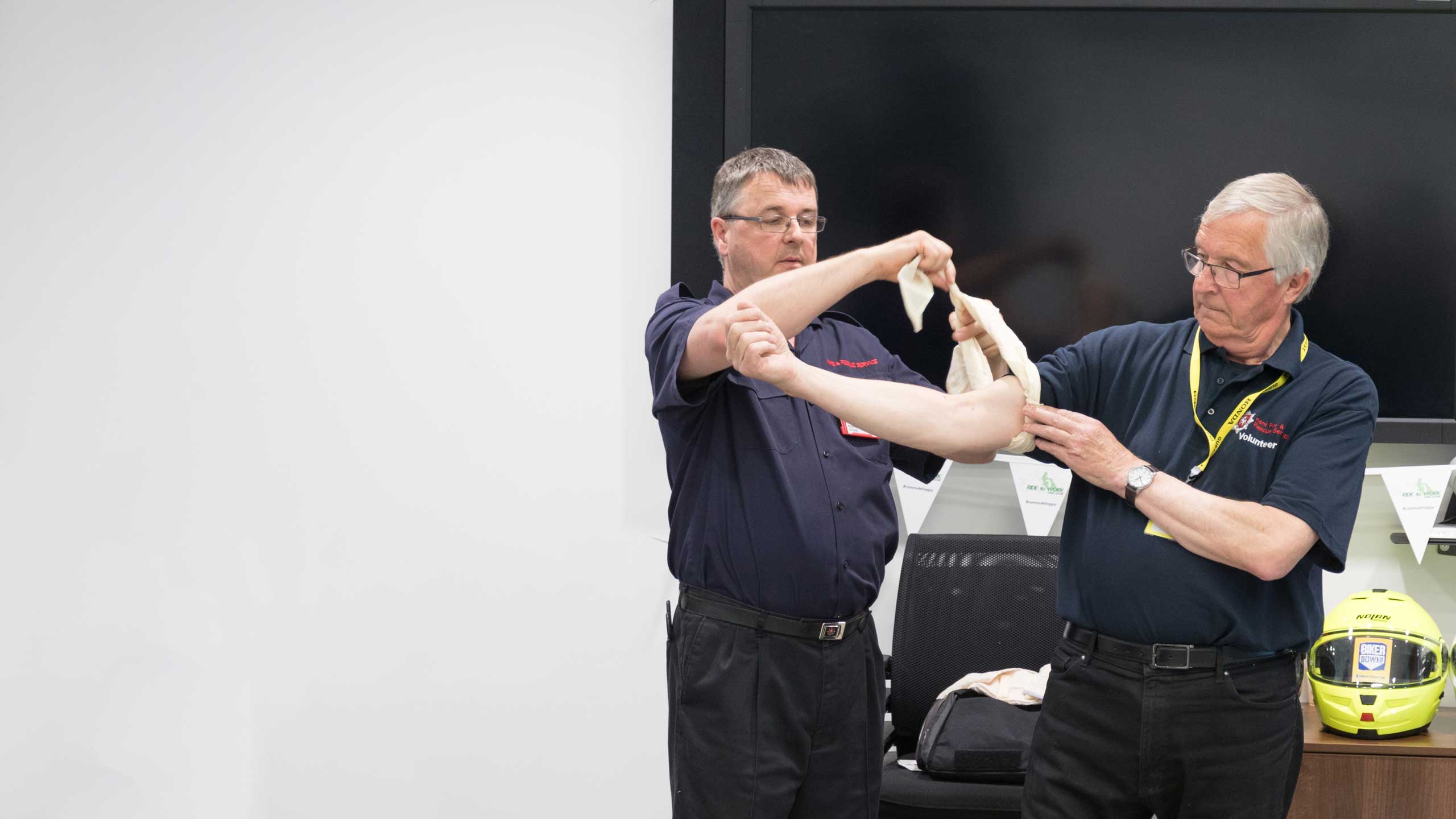 Motorcycle safety first aid