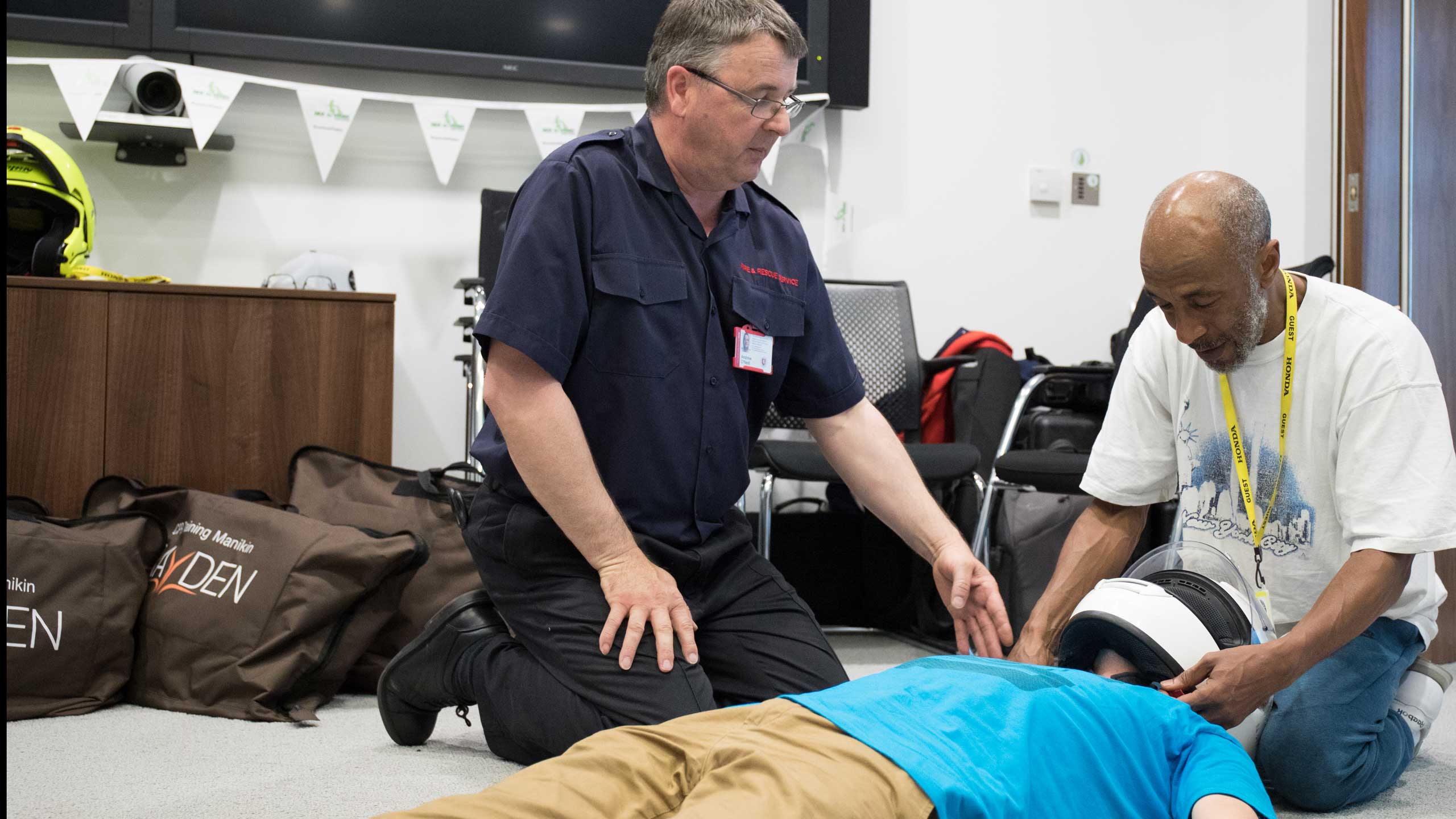 Danny John-Jules motorcycle accident safety