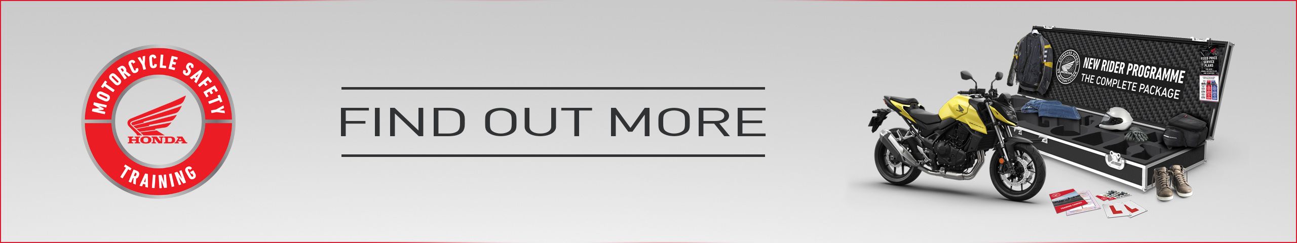 Link to info on Hondas New Rider programme