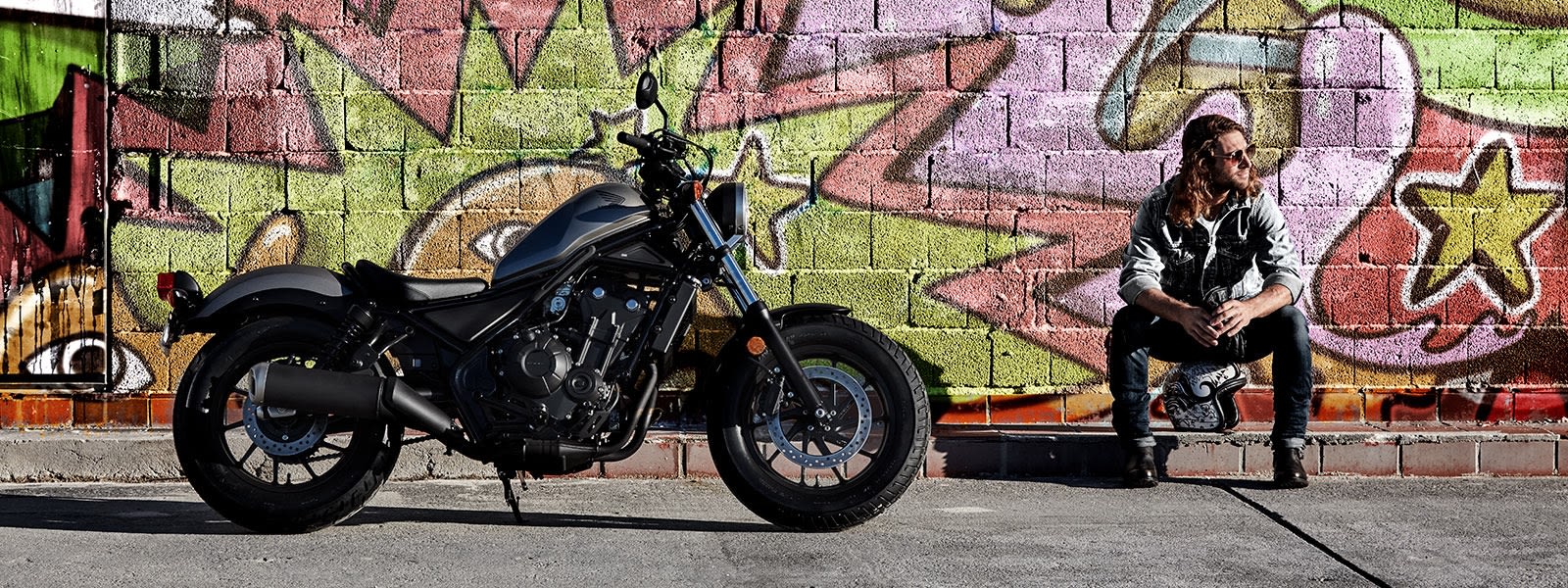 Honda CMX500 rebel black from side