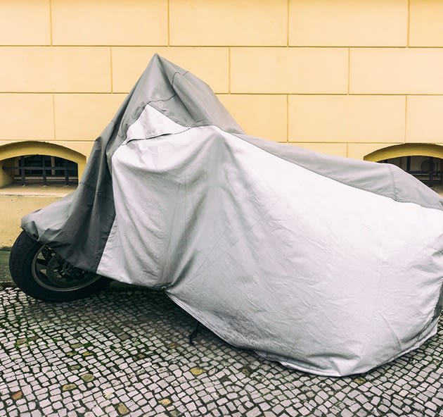 Covering motorbike