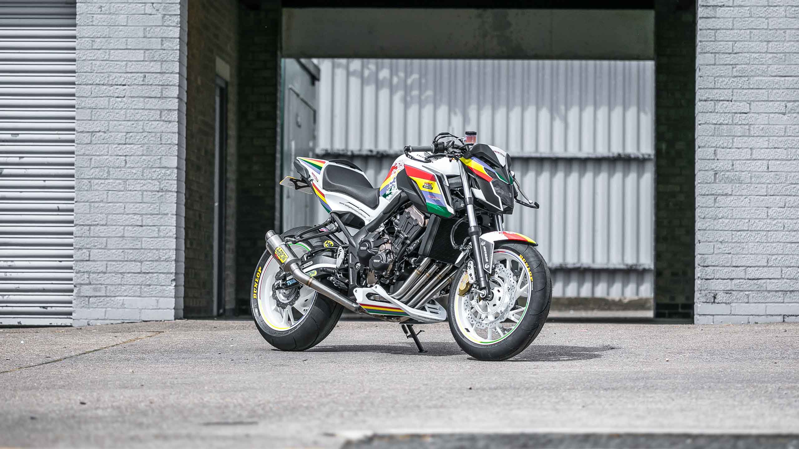 Honda CB650F custom motorbike