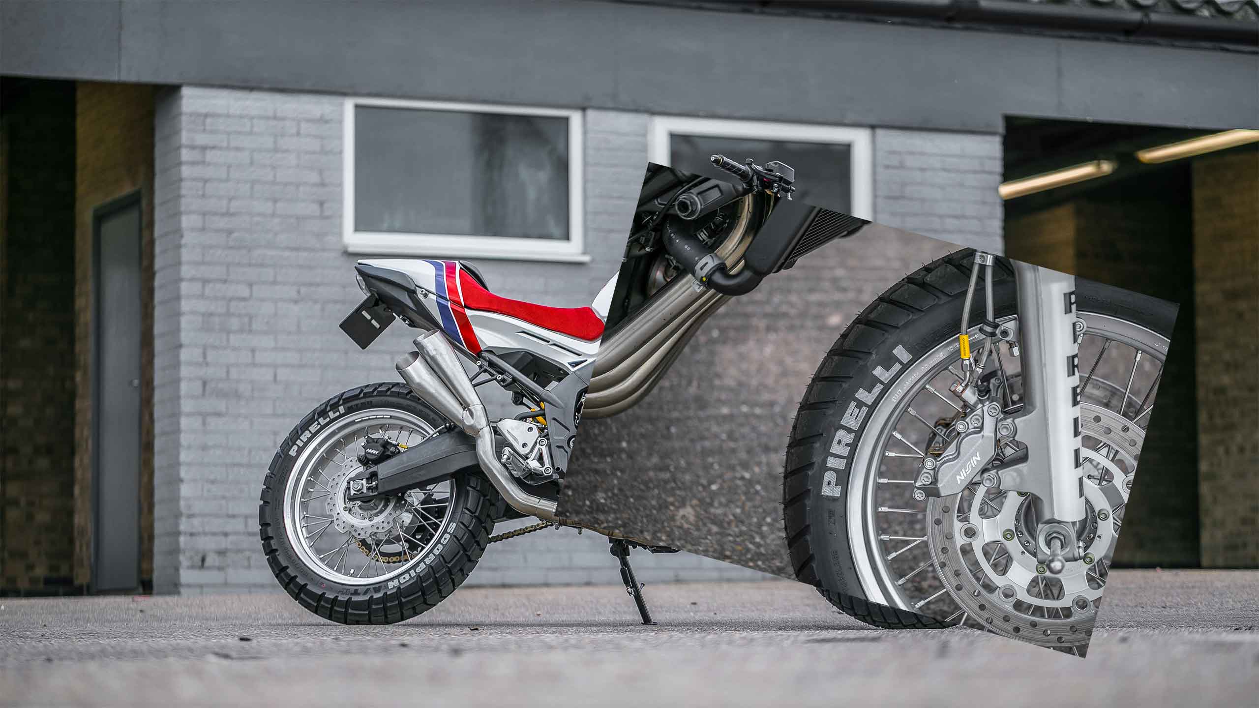 Honda CB650F custom motorcycle pirelli tyre