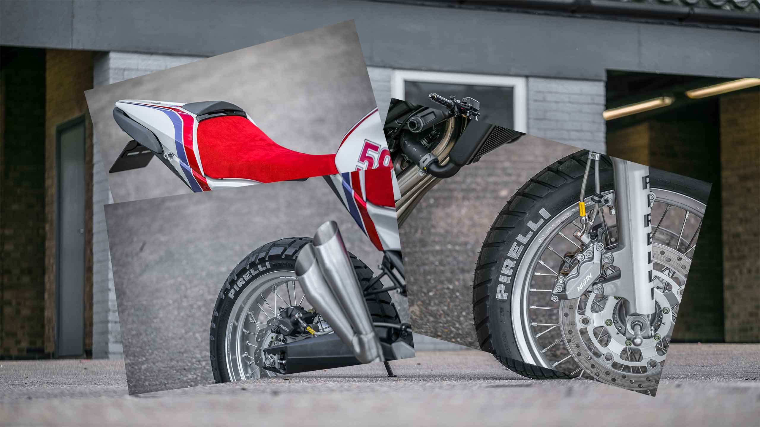 Honda CB650F custom motorcycle exhaust