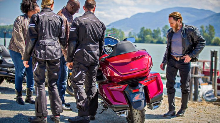inspect your bike before riding honda engine room