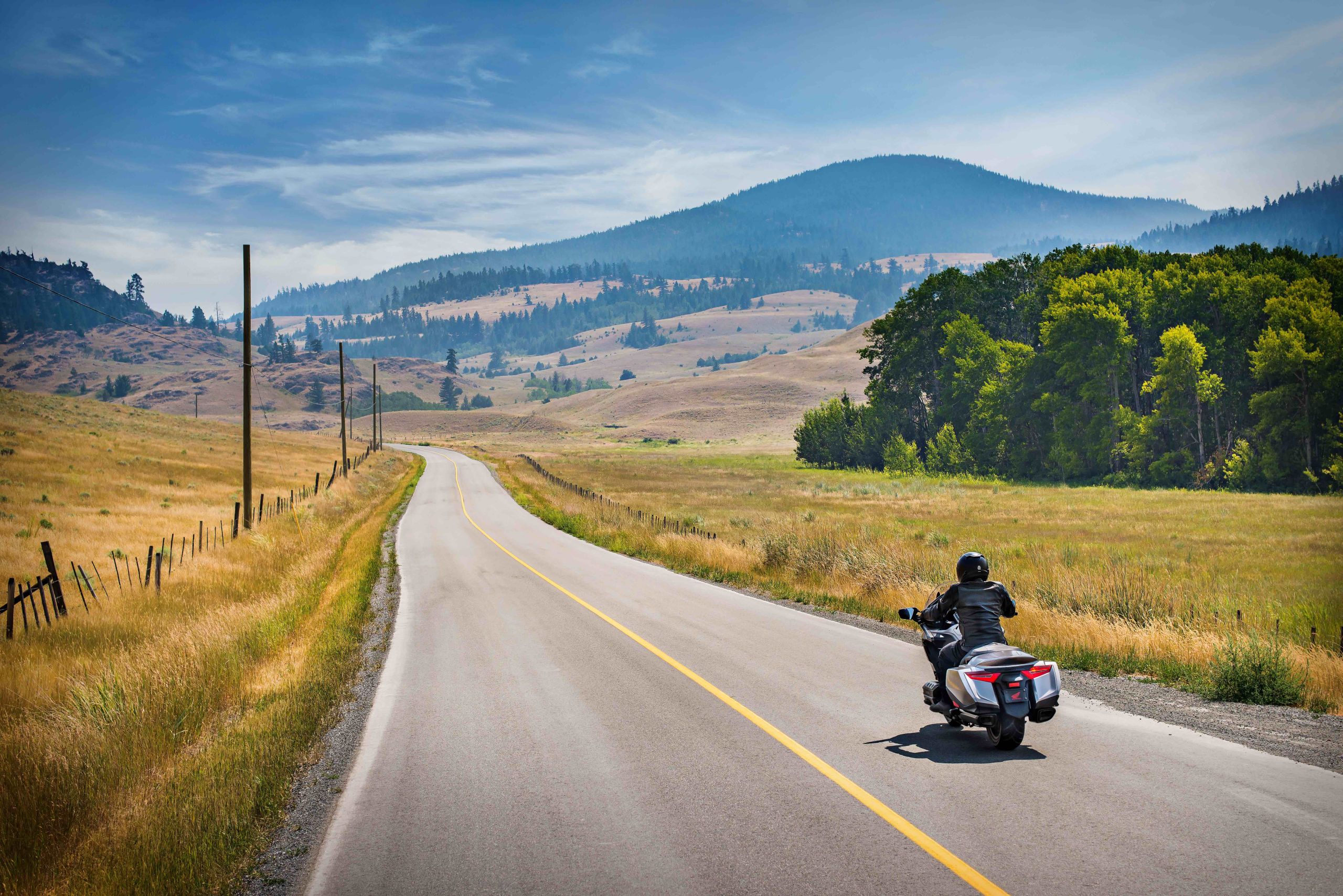 travel on a motorcycle