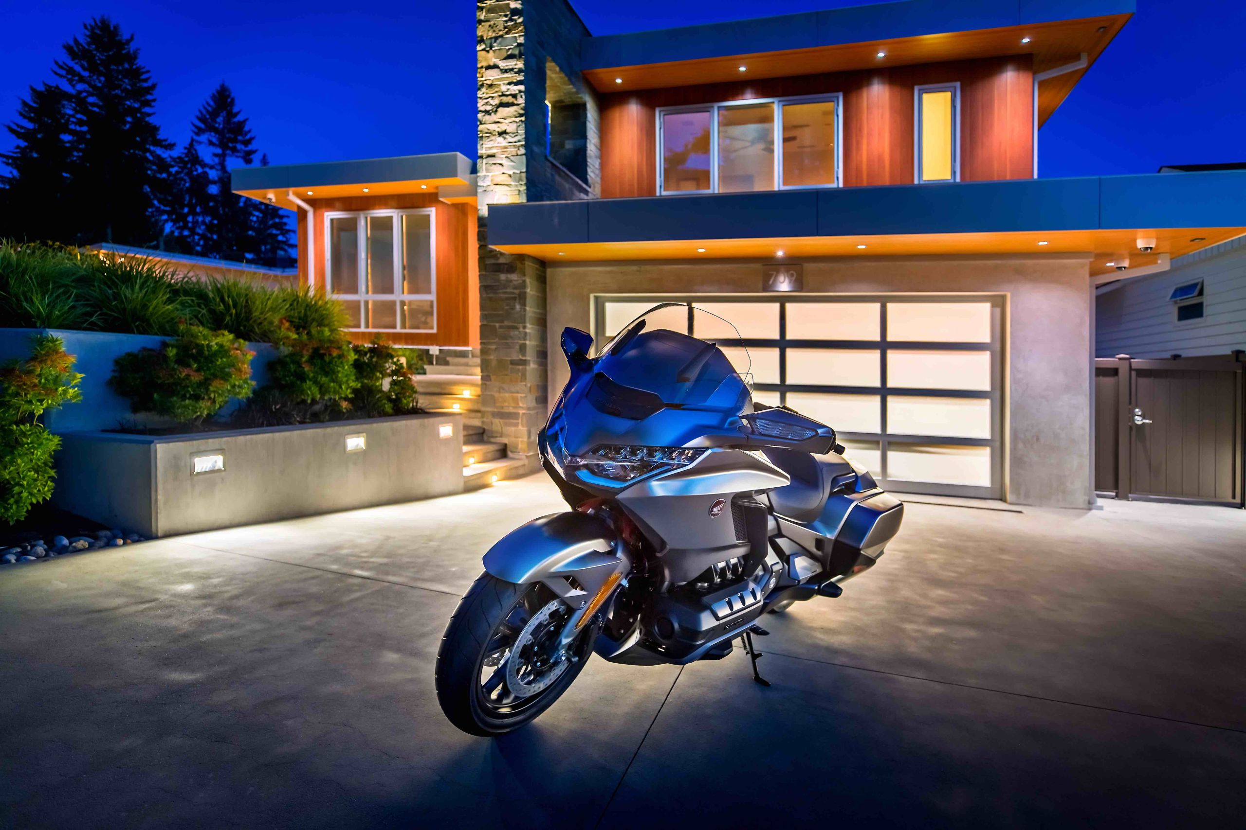 honda gold wing front with logo honda engine room