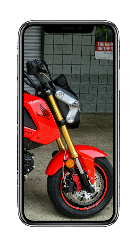 custom honda msx125 grom red