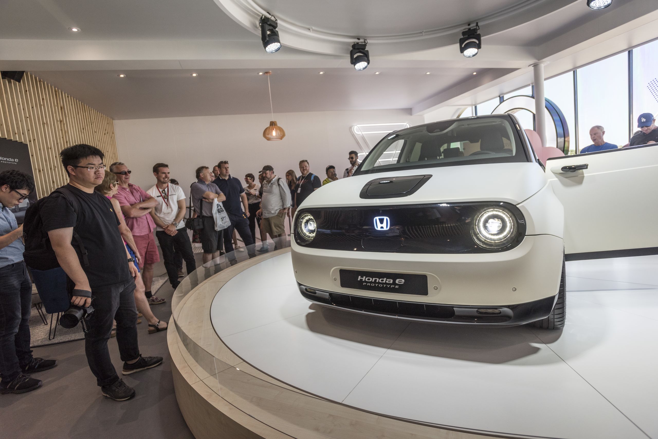 honda e prototype club ev stand goodwood 2019 honda engine room