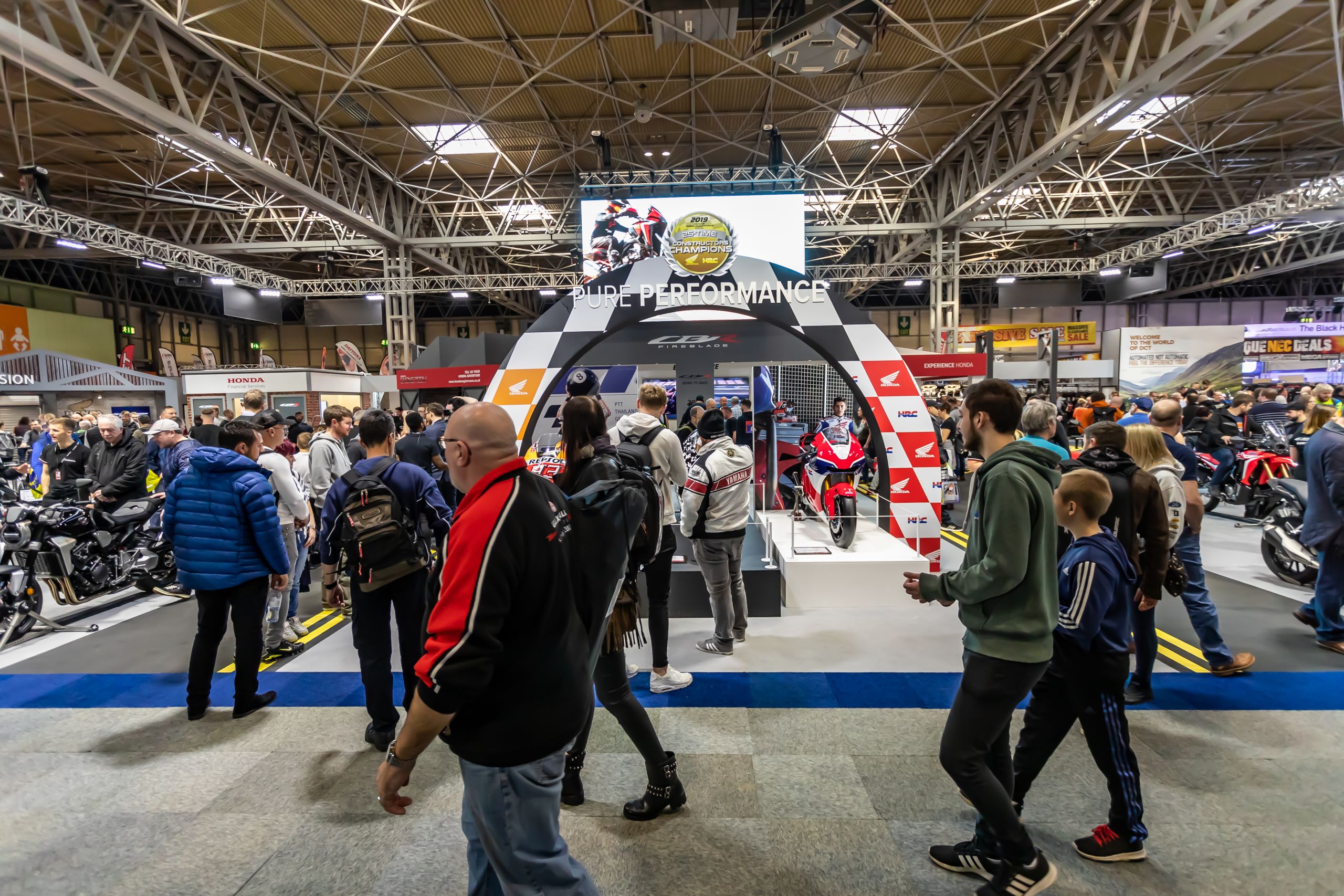 Honda Montesa 4Ride on stand at Motorcycle Live 2019