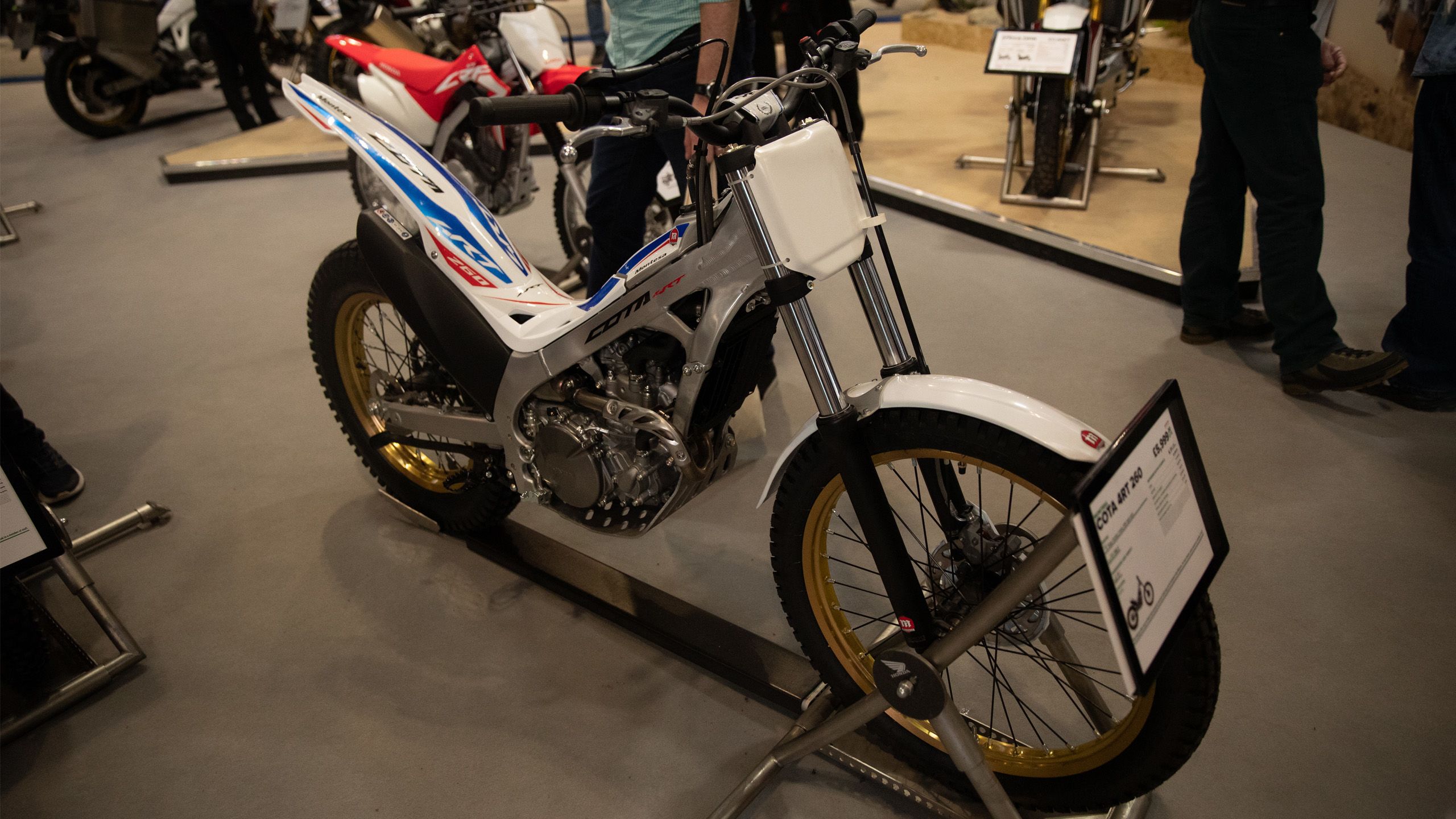 Honda Montesa Cota 4RT on display at Motorcycle Live 2019