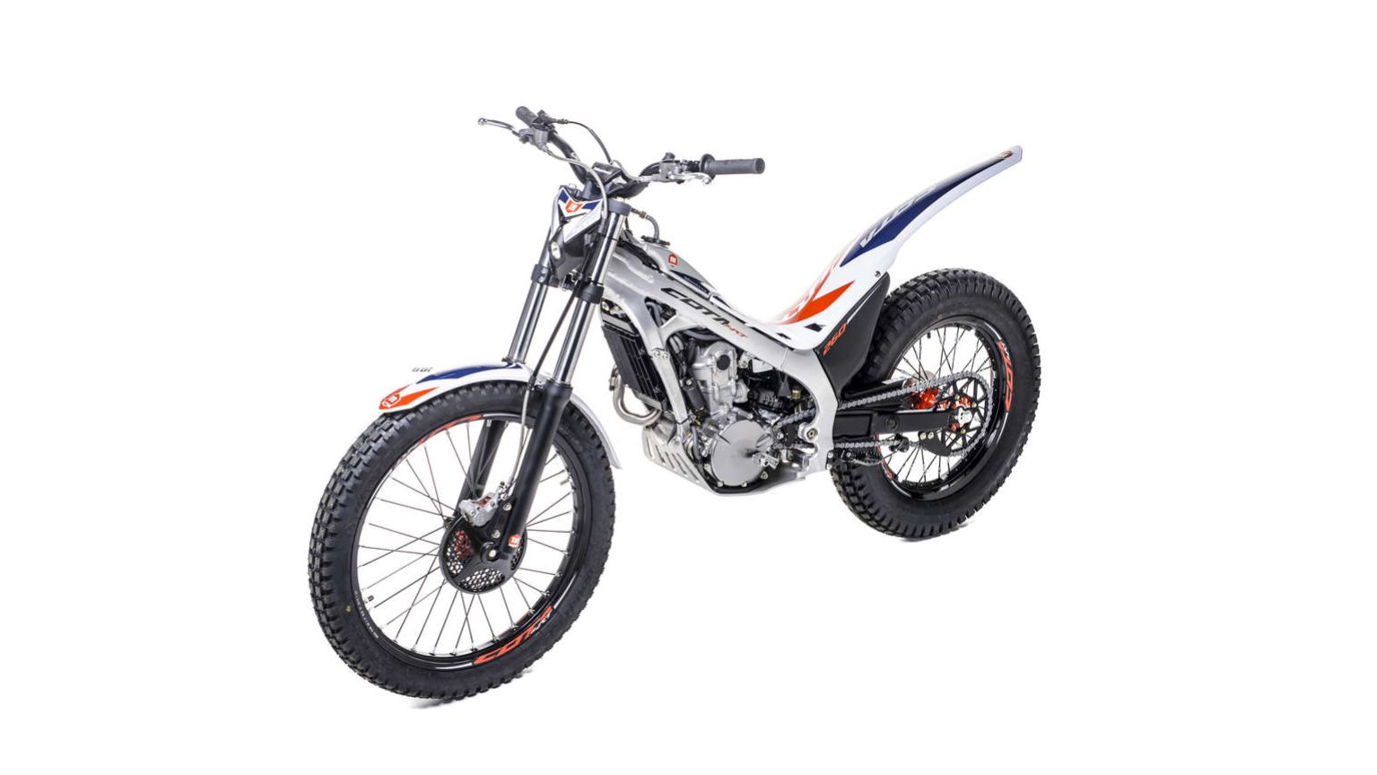 Front side view of Honda Montesa Cota 4RT motorcycle