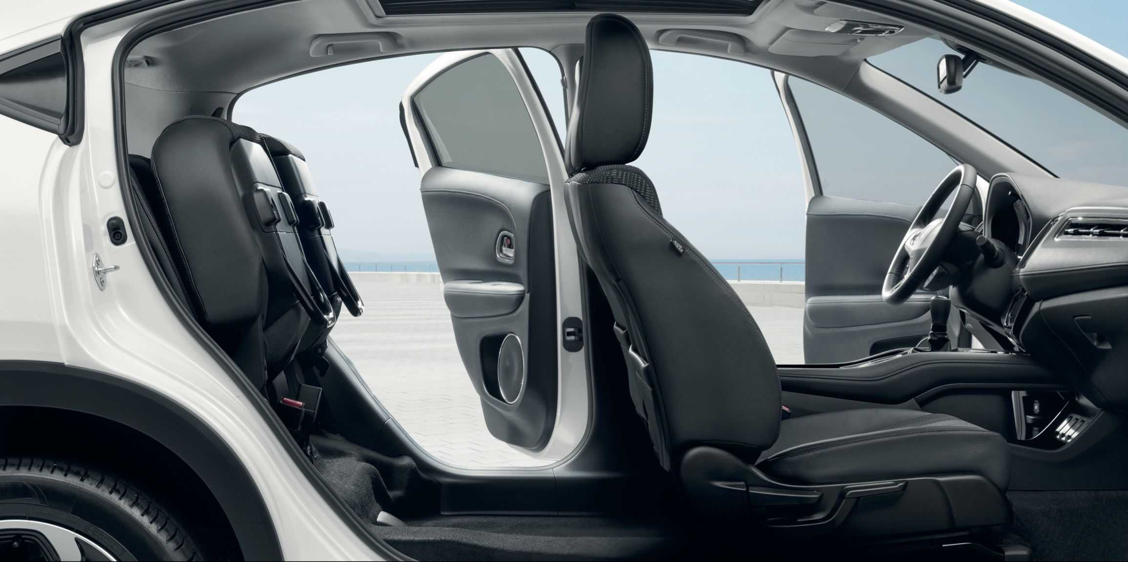 white honda hr-v interior magic seats