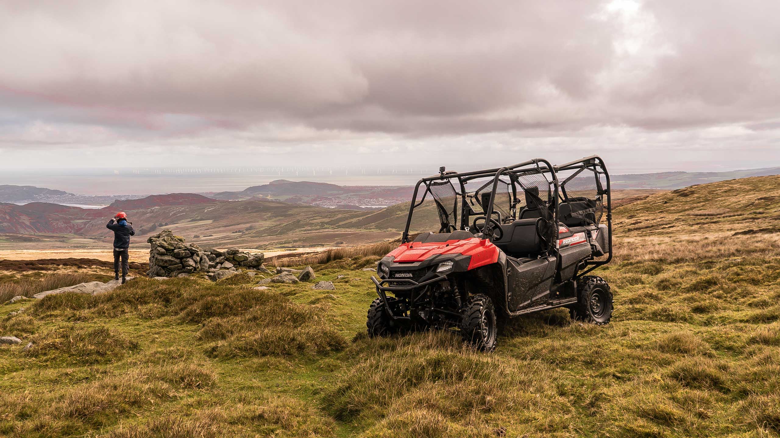 Honda Pioneer on mountain side
