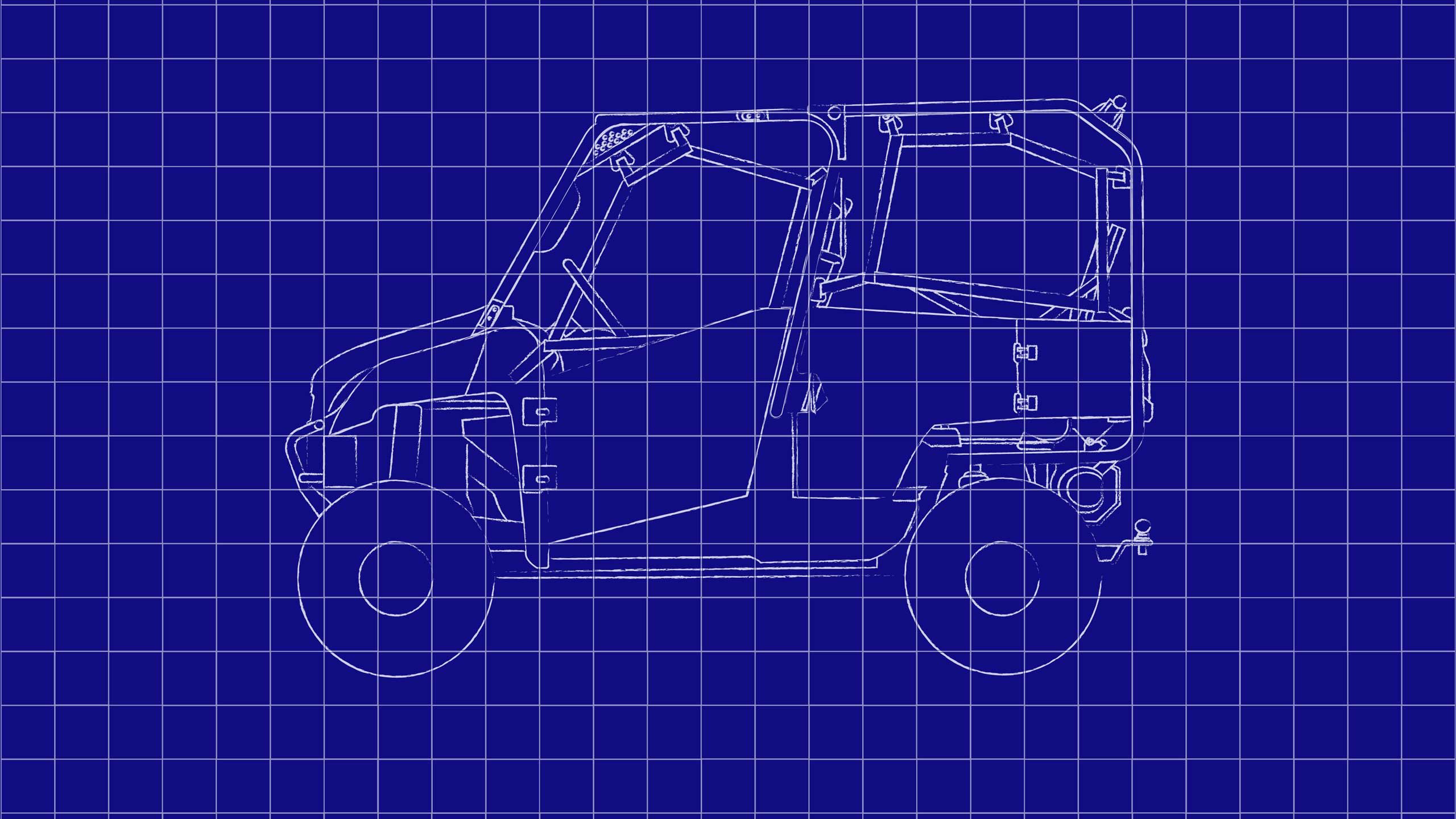 Honda Pioneer SXS 700 side by side UTV 4 seater design schematic