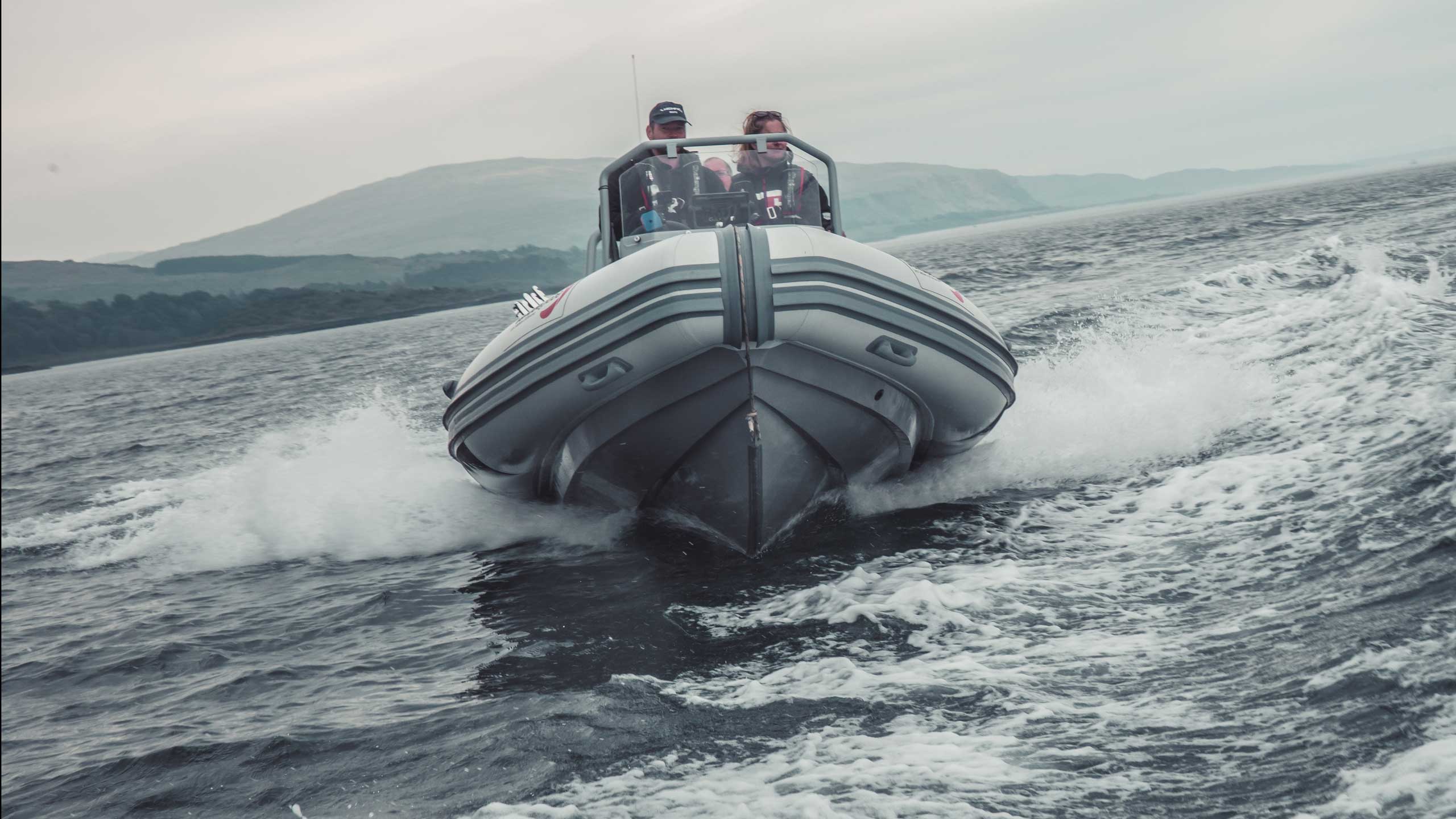 Highfield boat on Speckled Cauldron, Scotland