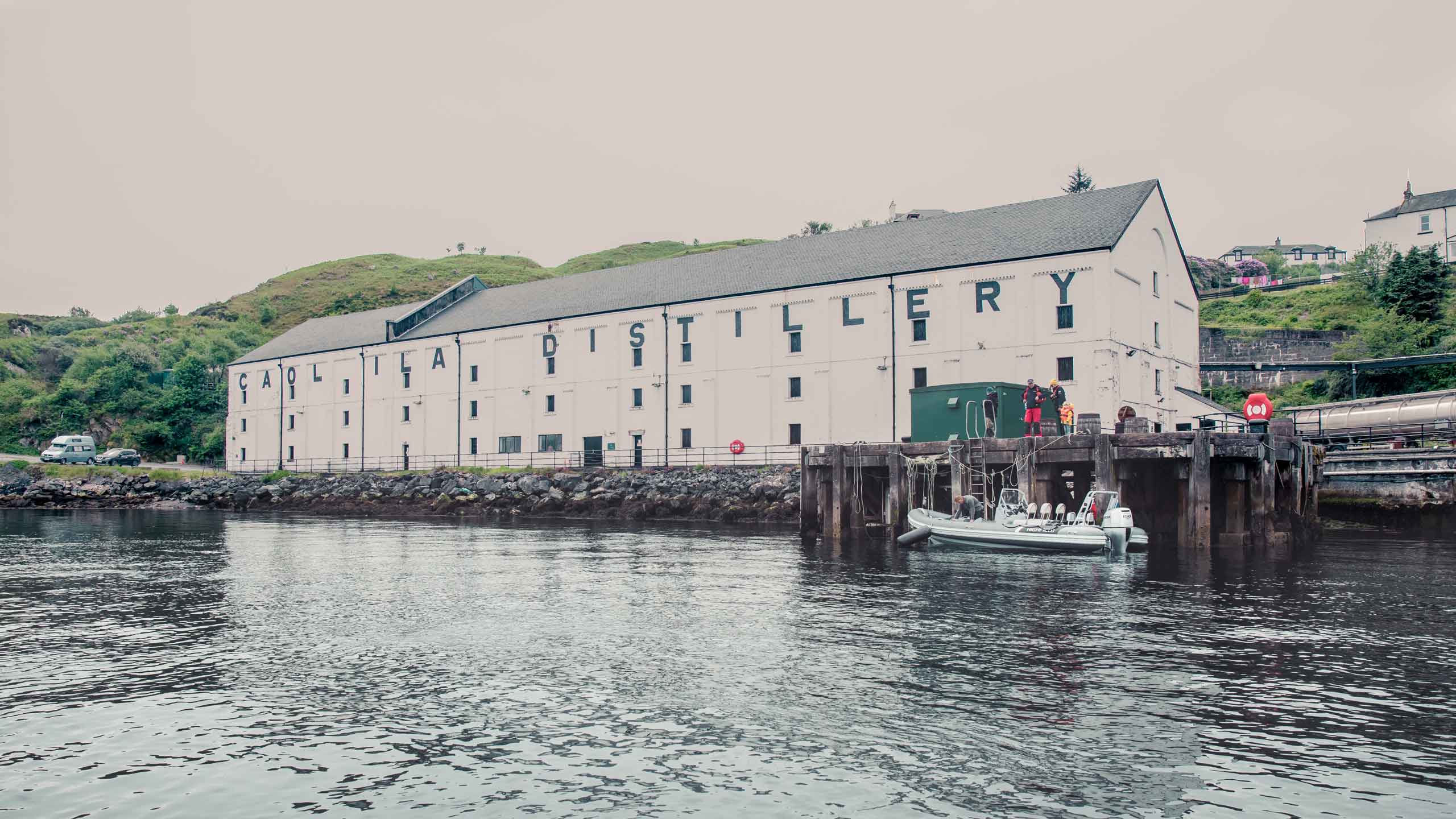 Caol Ila distillery waterfront