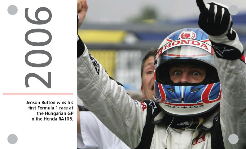 2006 jenson button wins hungarian gp honda RA106