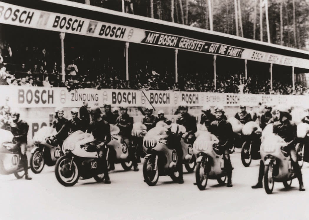 vintage motorcycle racing black and white honda