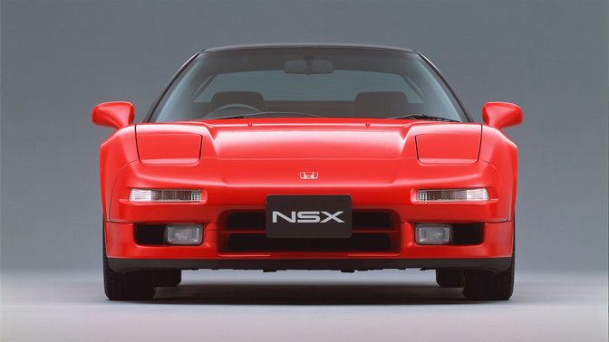 1990 honda nsx red honda engine room